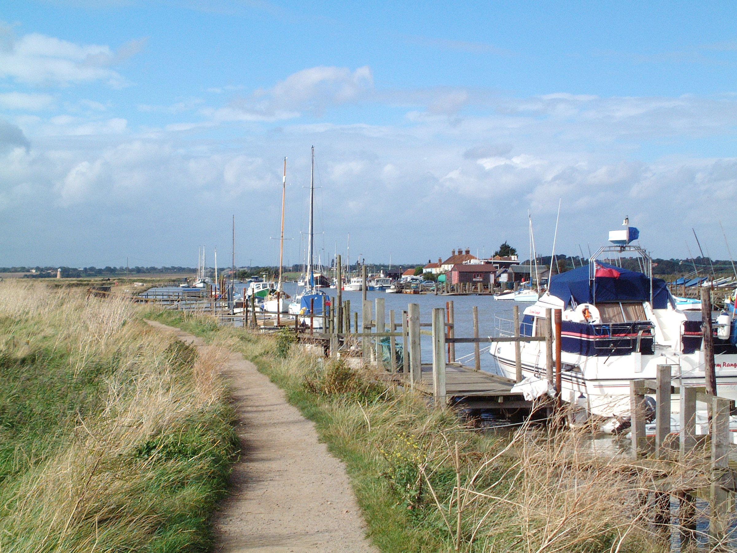 River walk to bridge to Southwold and Harbour